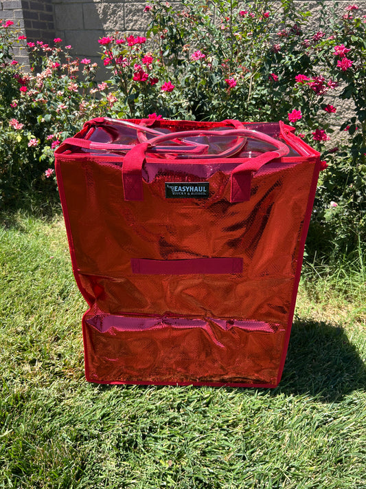 Large EasyHaul Metallic Rolling & Foldable Tote - Lucky & Blessed